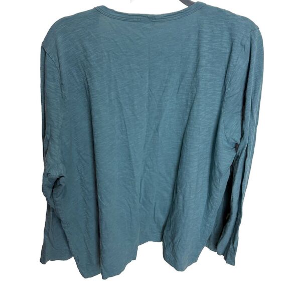 Talbots Cardigan Womens 3X Teal Blue Office Preppy Open Academia Casual Sweater - Picture 5 of 5